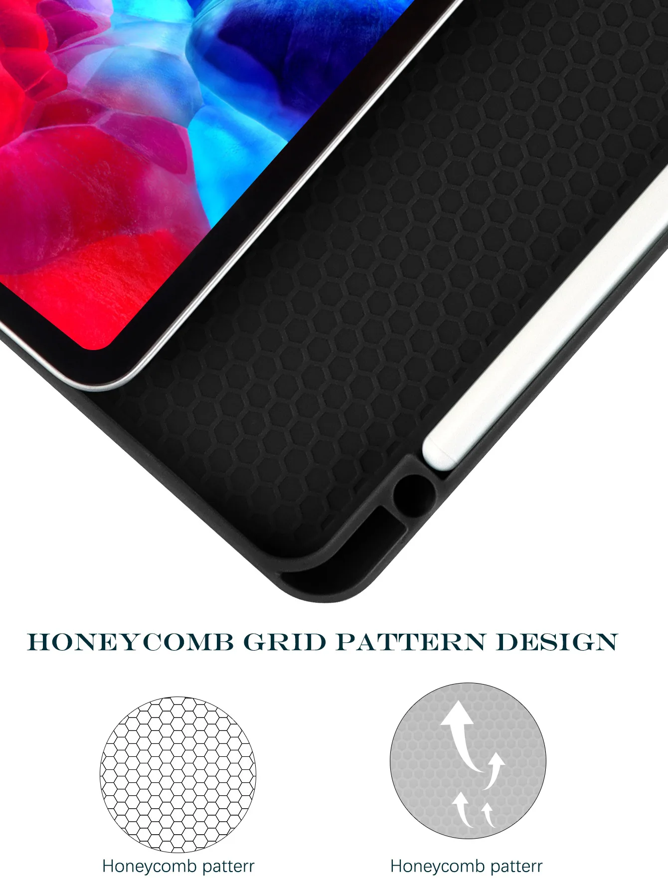 حافظة DX iPad Y-fold Track Cover لجهاز iPad Pro 11 12.9 Air 6 5 4 10.9 10.5 بوصة غطاء ذكي لجهاز iPad Pro 9.7 iPad 10 9 8 7 Mini6