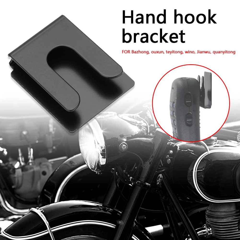 Handmicrofoonbeugel Houder Haak Auto Platform Hanger Rack Outdoor Reparatie Onderdelen voor Yaesu Wouxun 7900 Motor Intercom