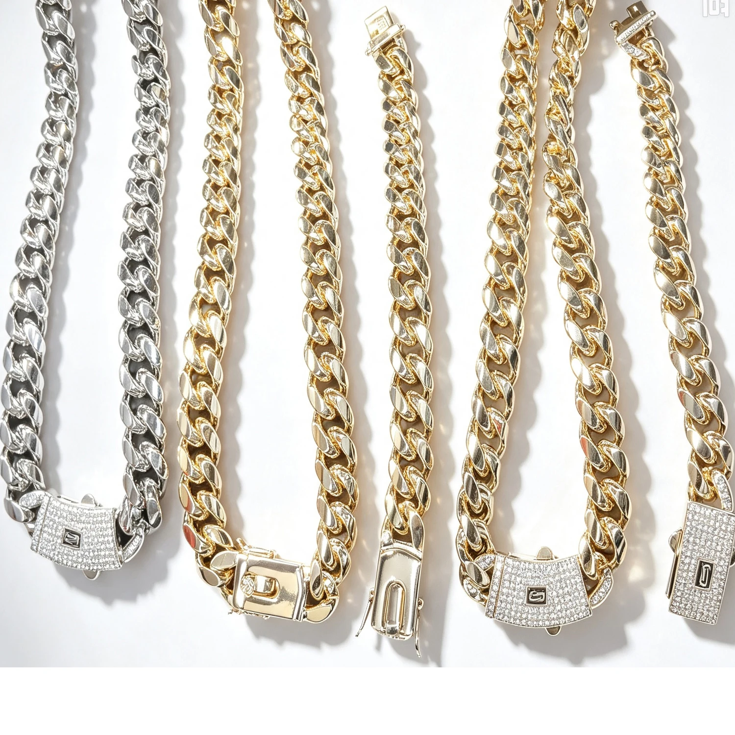 16mm Wide Thick Cuban Link Chain Unisex, 14K Gold Plated Long-Lasting Finish Hip-Hop Jewelry, Customizable Wholesale Available