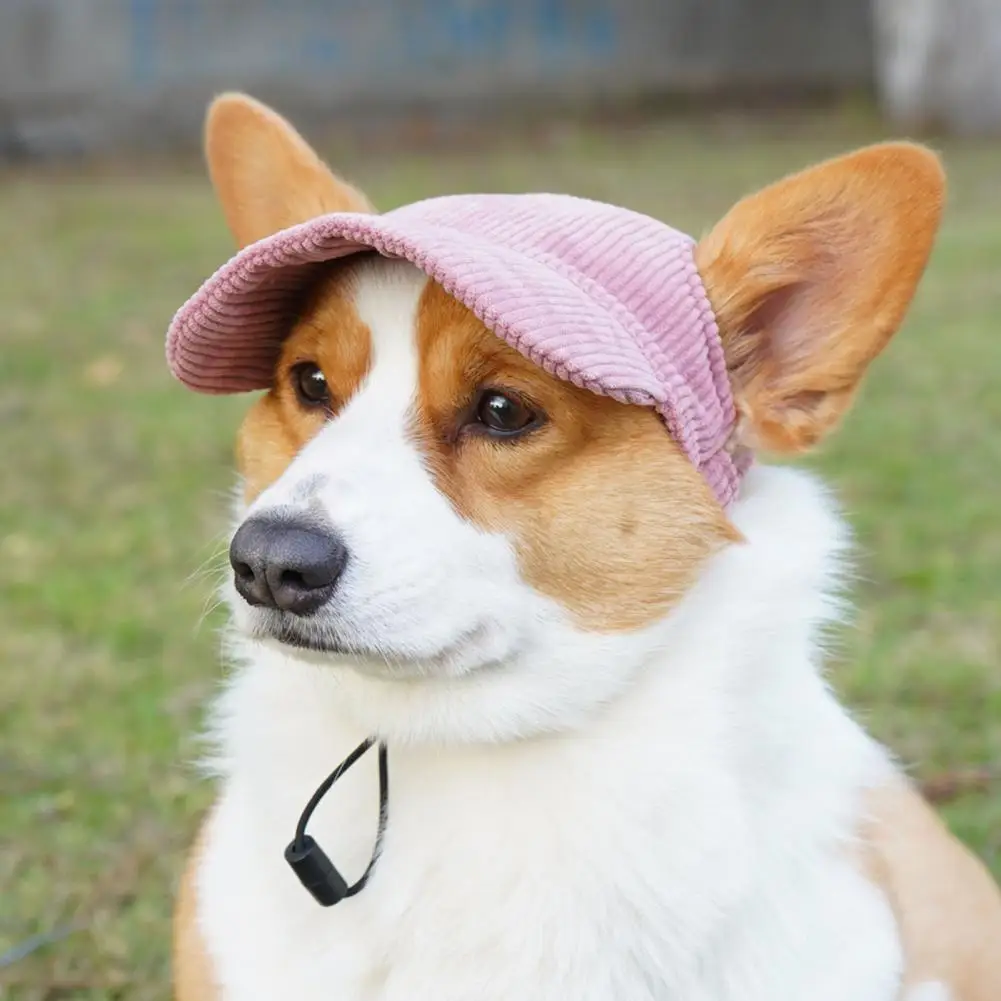 Baseball Pet Hat Buckle Adjustment Earless Design Photo Props Travel Cute Sun Cap Visor with Ear Holes Pet Hat Summer Supply