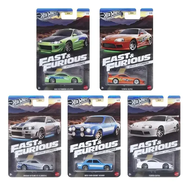 Hot Wheels Car Fast & Furious Themed Assortment 2025 Mix 1H - Brian O'Conner HNR88 H 1/64 Diecast Vehicle Model Cars Toys Boys