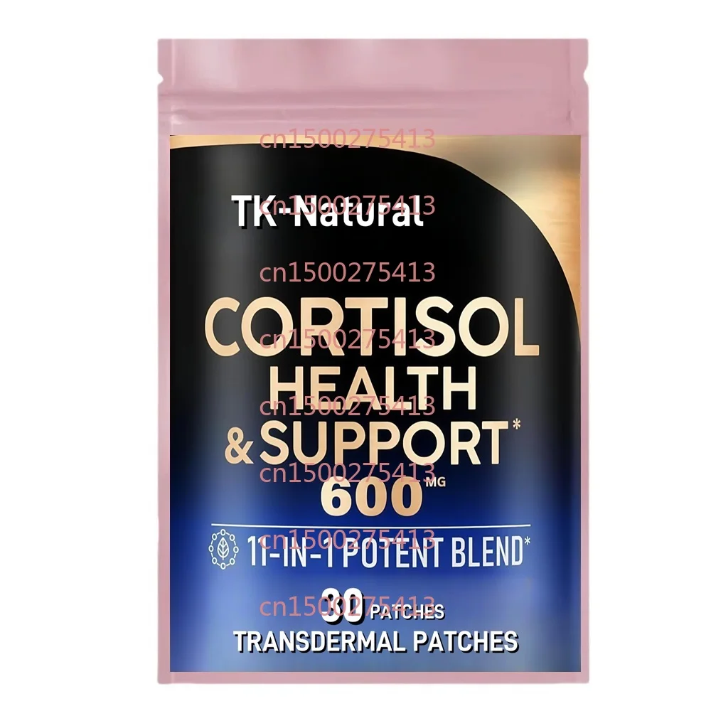 

30 патчей Cortisol Transdermal Patches с родиолой родео-магнием для женщин — баланс гормонов на основе естественной основы