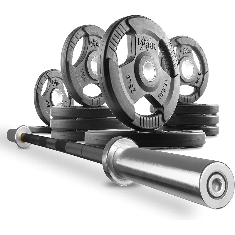 

XMark 7 ft Weight Bar, Bar for Weightlifing, Weights and Bar Set or Weight Lifing Barbell