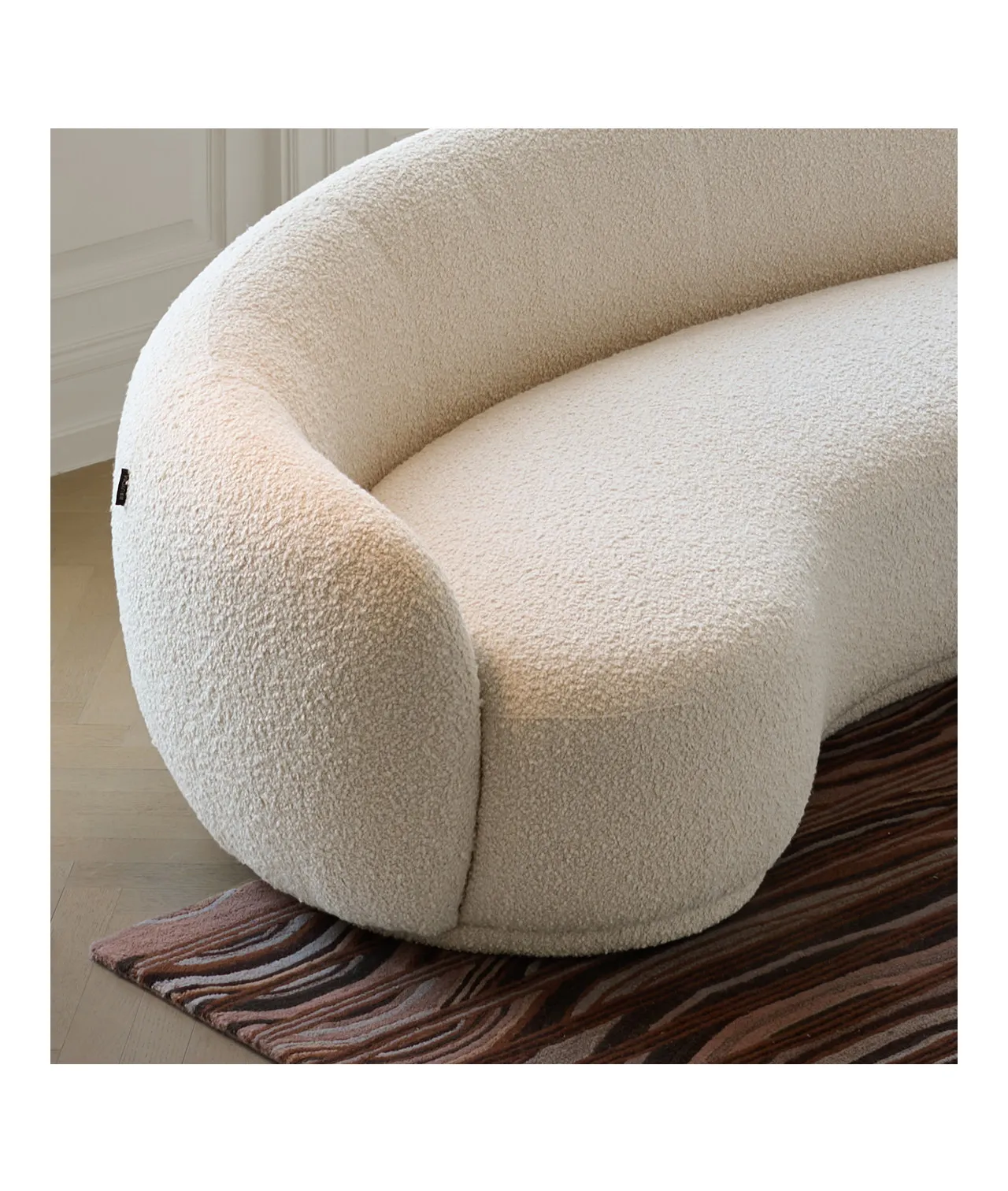 Sofa Curved Cashew Sofa Minimalist Special-shaped Sofa Italian Style Designer Living Room