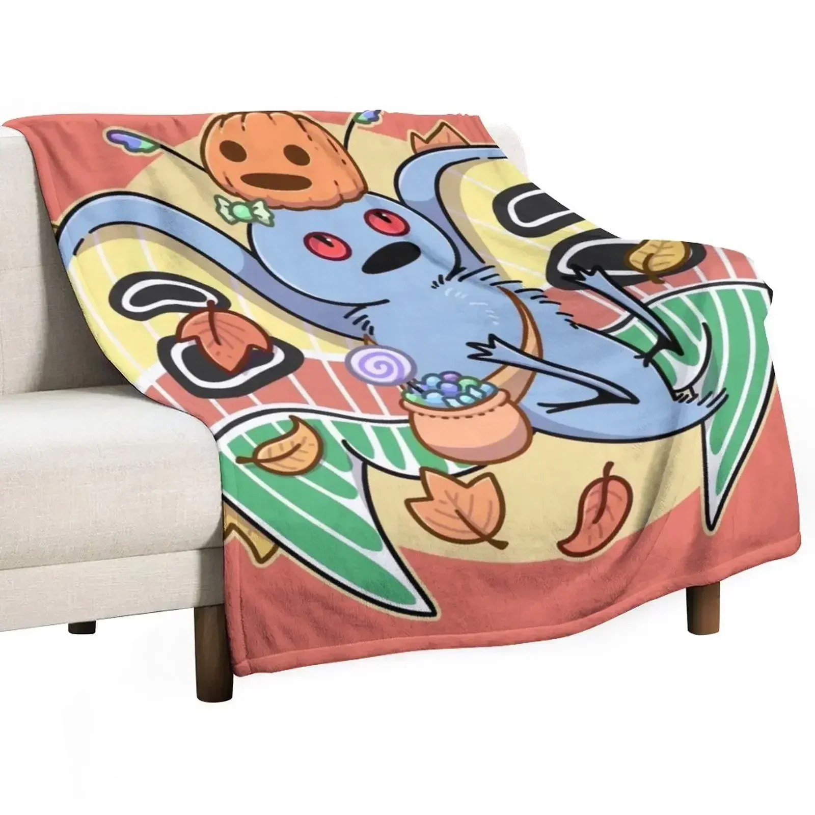 

Halloween Mothman Throw Blanket Modern Design Soft Blanket for Home Decor