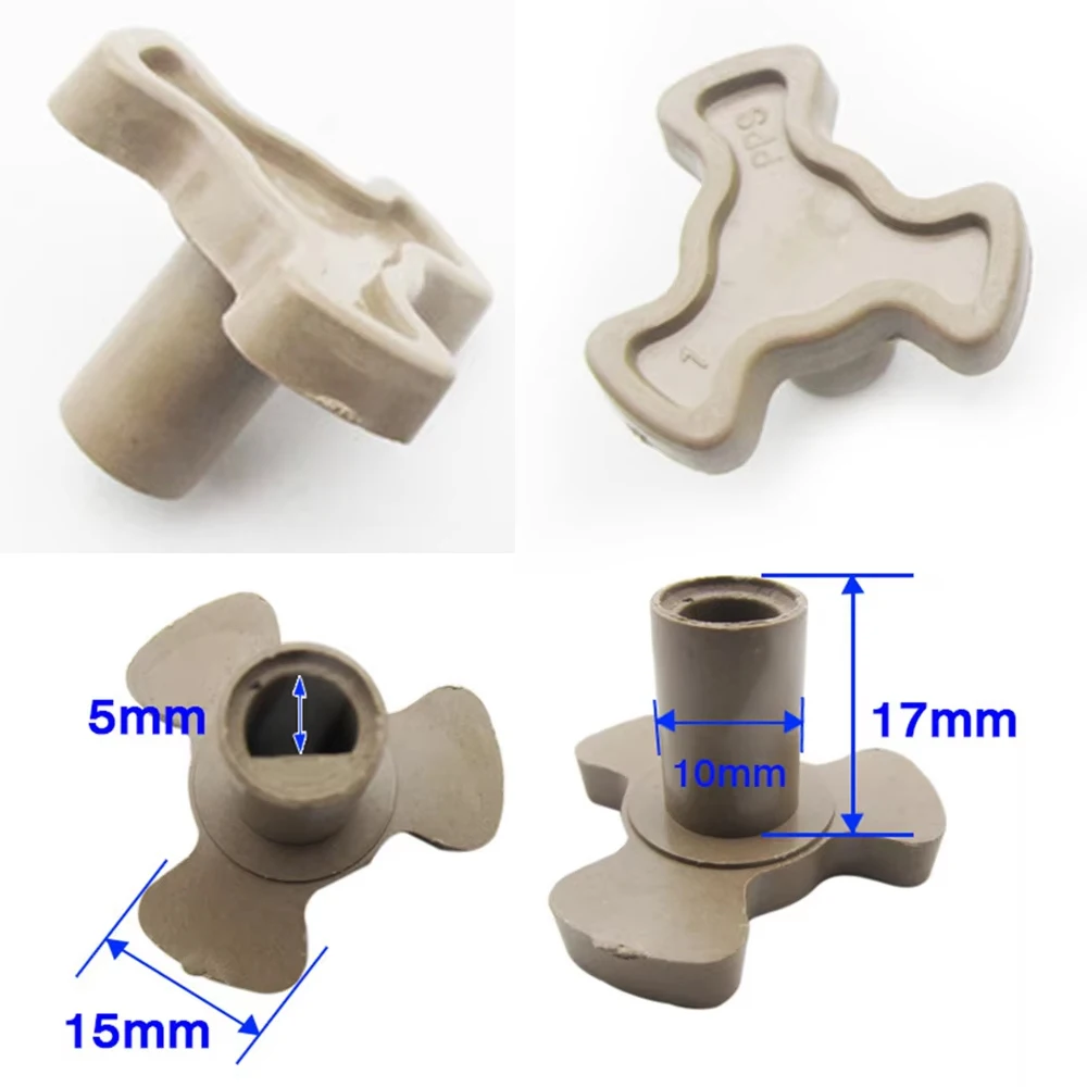 4Pcs 17mm Microwave Oven Turntable Roller Guide Support Coupler Tray Shaft Microwave Oven Glass Turntable Hub Bracket Parts
