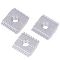 5pcs 21.2mm 22.3mm 23.7mm Solar Panel Mounting Aluminum Alloy Bracket End Mid Clamp T-Blocks Square Nuts M8 T-Sliding Nut
