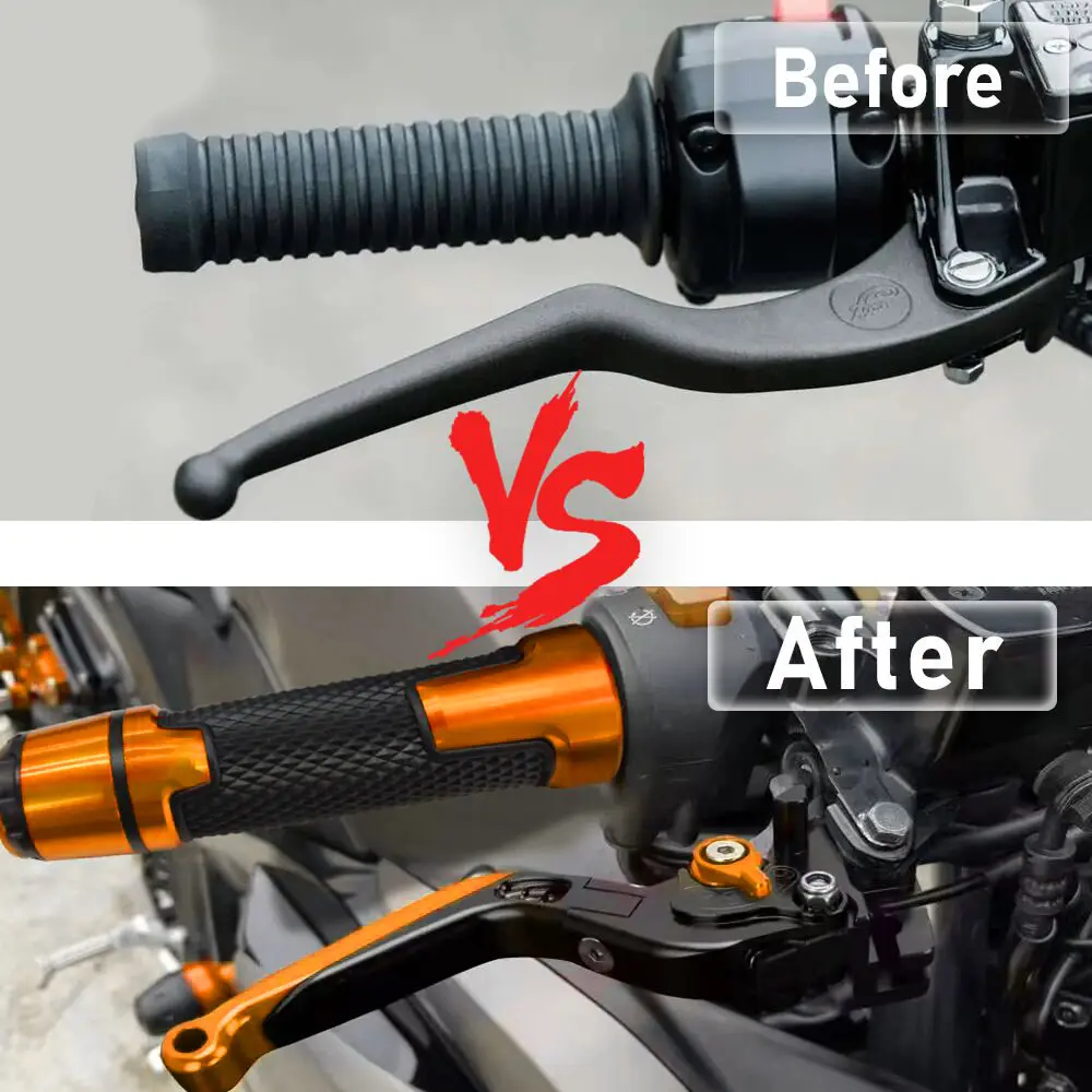 オートバイアルミアクセサリー調整可能なブレーキクラッチレバーハンドルバーグリップホンダ 1290SuperDuke 1290 SuperDuke 2014-2017