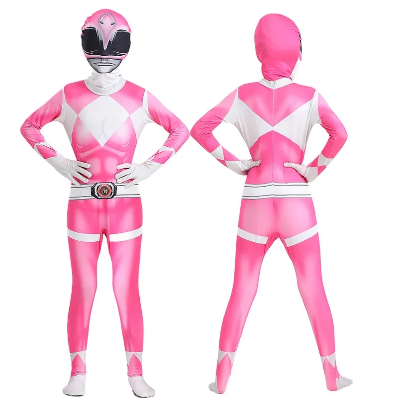Fantasia Power Samurai Rangers Cosplay Costume Adult Kids Morpher Mighty Morphin Mask Jumpsuit Zentai Suit Halloween