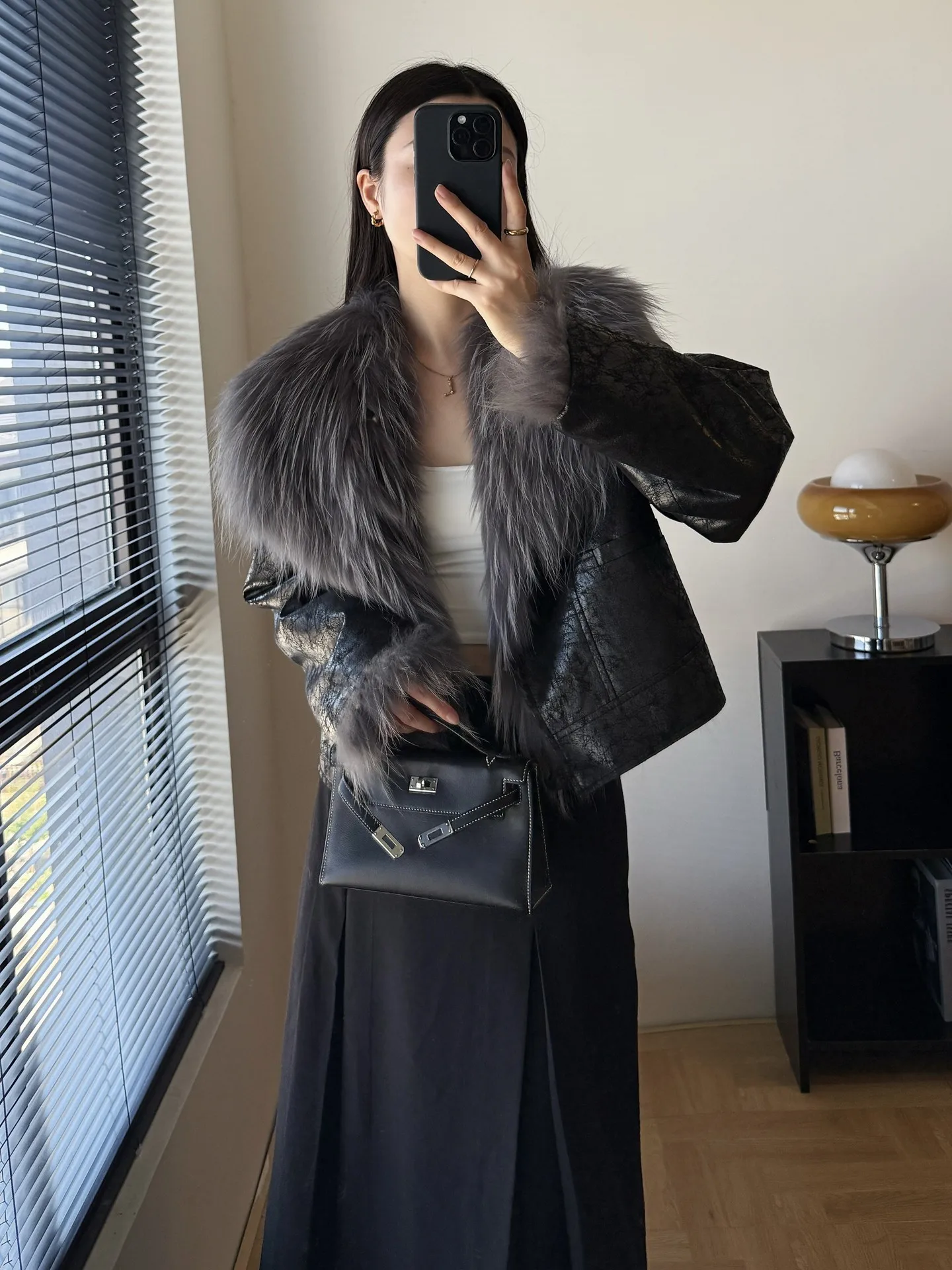Modern Flowing Fragrance 2025 Autumn/Winter new Short reversible Striped  Fur fox fur coat for women