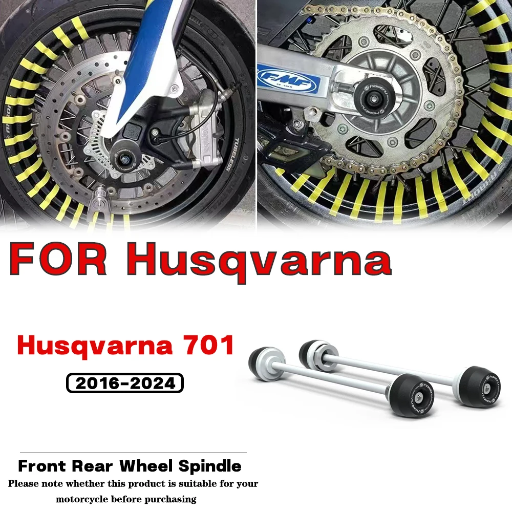 For HUSQVARNA 701 Supermoto 701 Enduro 2016 2017 2018 2019-2024 Motorcycle Front Rear Wheel Spindle Crash landing Protection