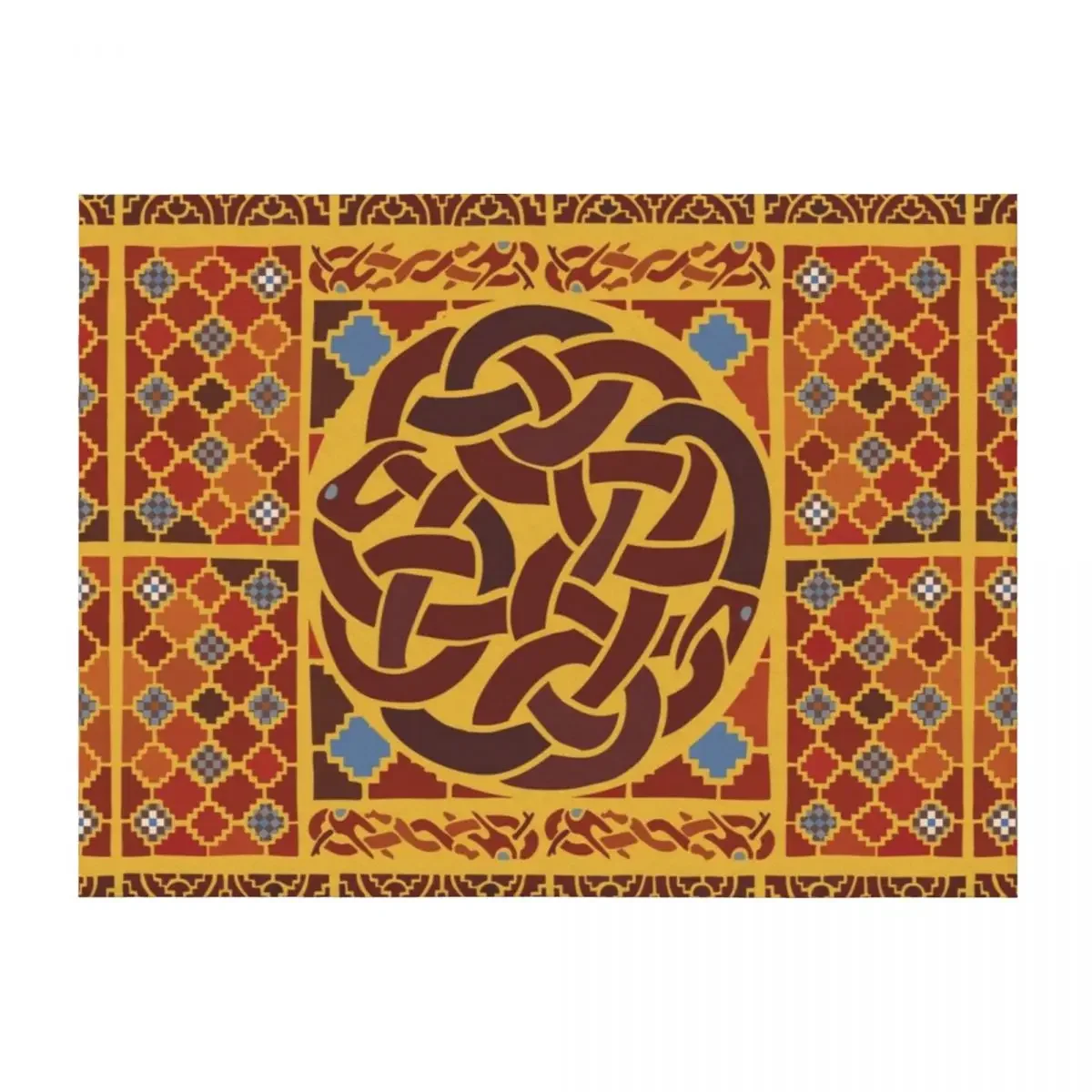 

Imagining Sutton Hoo: Rdwald Throw Blanket Warm Sleeping Bag manga decorative Blankets