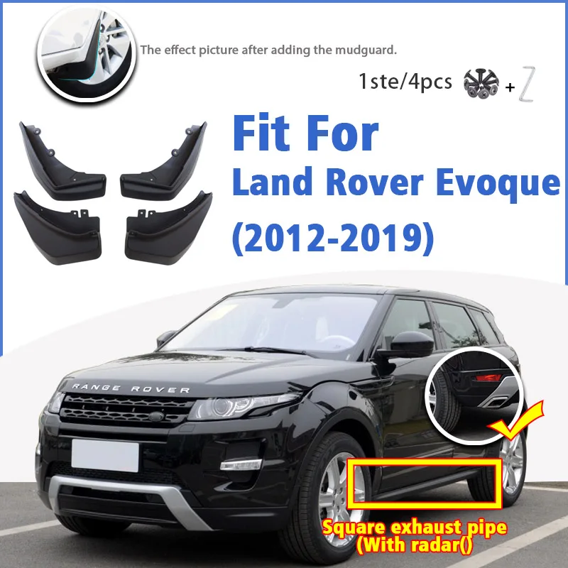 Mudguard For Land Rover Evoque 2012-2019 Front Rear 4pcs Mudflaps Mudguards Car Accessories Auto Styline Splash Guard Fender