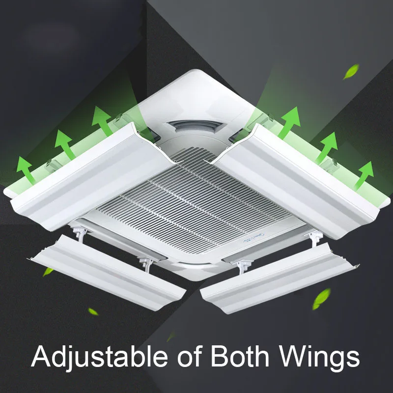 Central Air Conditioning Windshield Cassette Type Wind Deflector Ceiling Suspended Baffle Anti-Direct Blowing Shield