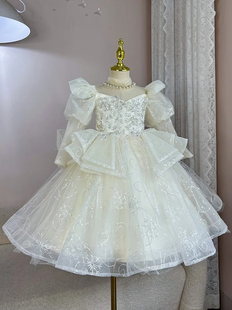 

Gorgeous Children's Princess Evening Gown Sequin Design Wedding Birthday Baptism Easter Eid Party Girls Dresses