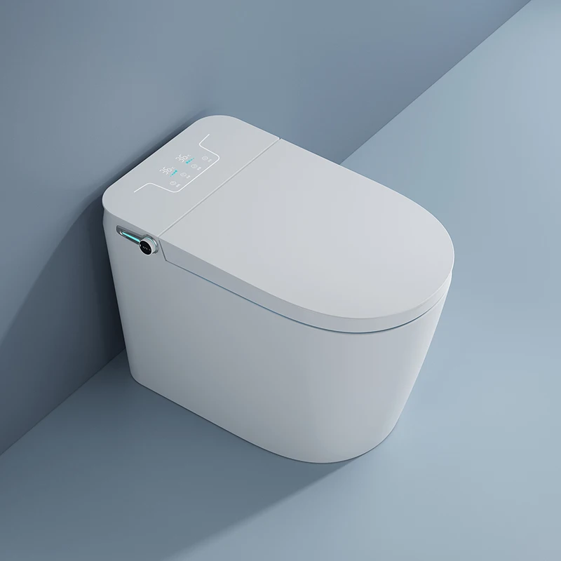 Bathroom intelligent toilet, no water tank, no water pressure limit, fully automatic flip over electric toilet