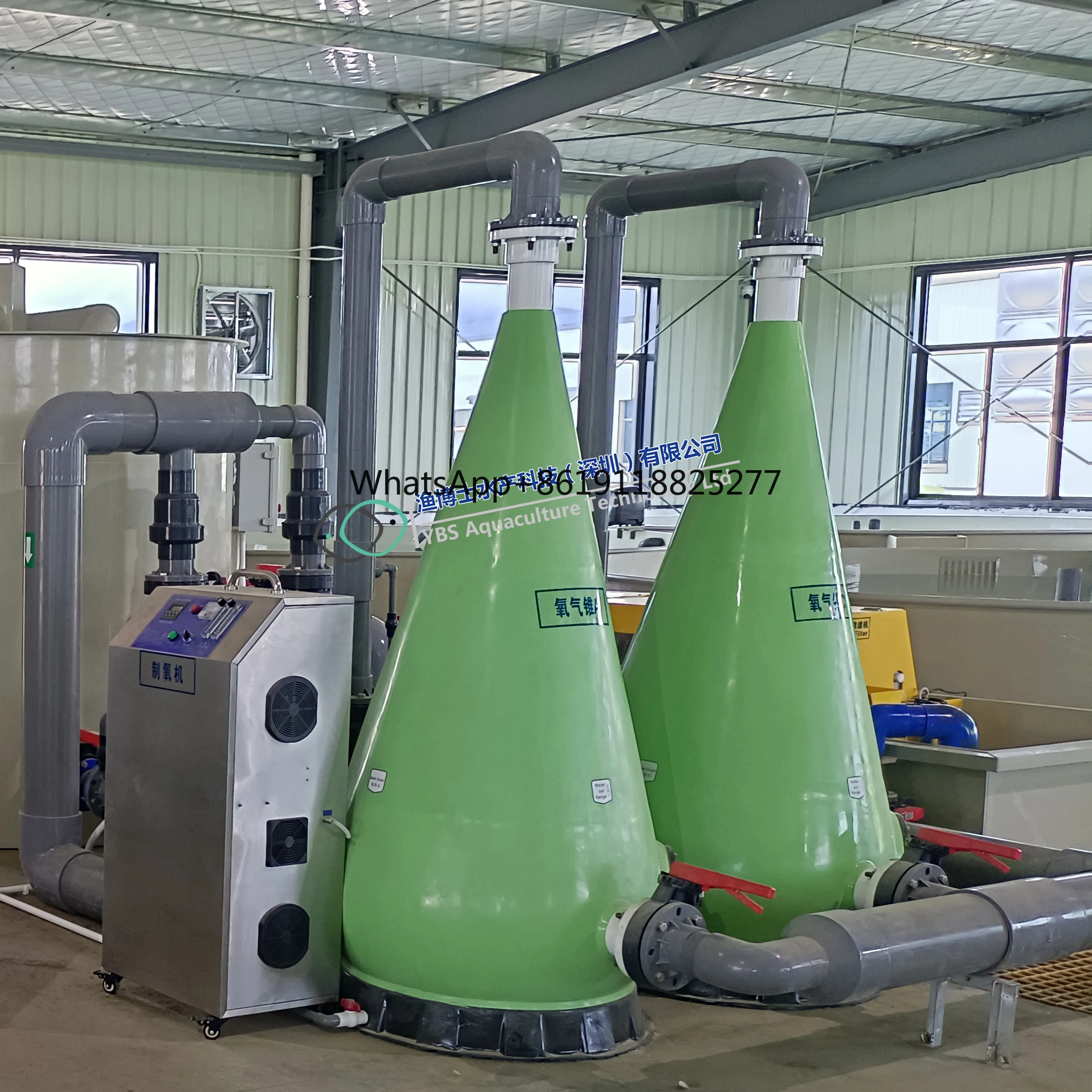 RAS Indoor Fish Farm Aerador, equipamentos De Aquicultura, cones De Oxigênio Para Recirculação De Sistemas De Aquicultura