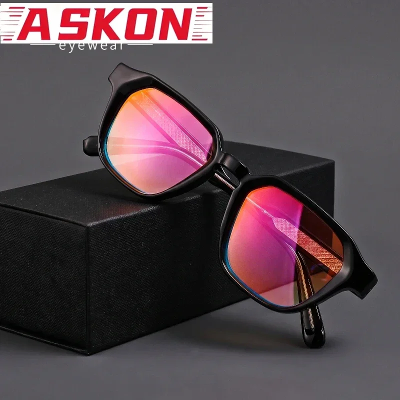 Fashion Square Frame Sunglasses Men Women UV400 Protection Eyewear PC Frame Propionate Pin Legs Sun Glasses Driving Eyewear Gogg