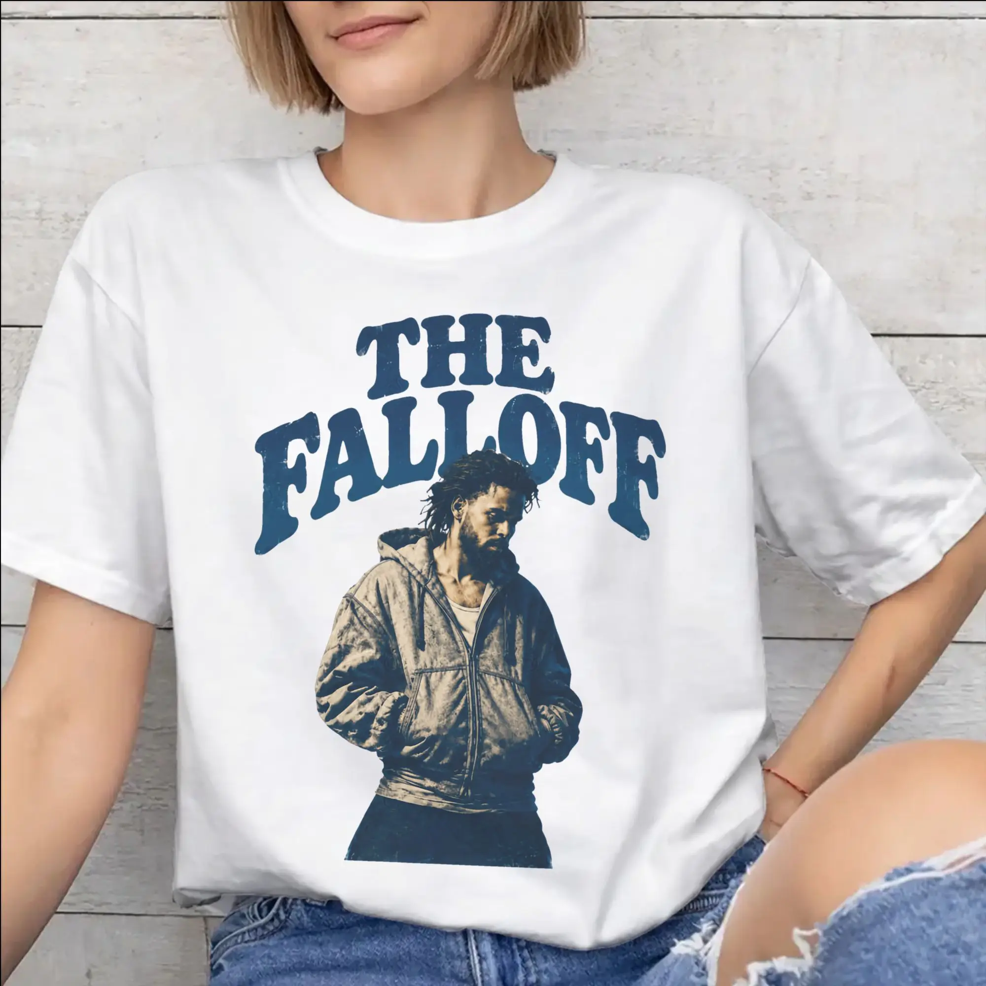 J Cole The Fall Off 2026 Tour Outfit Unisex T Shirts Cotton Tee Graphic Printing  T-shirt Clothing