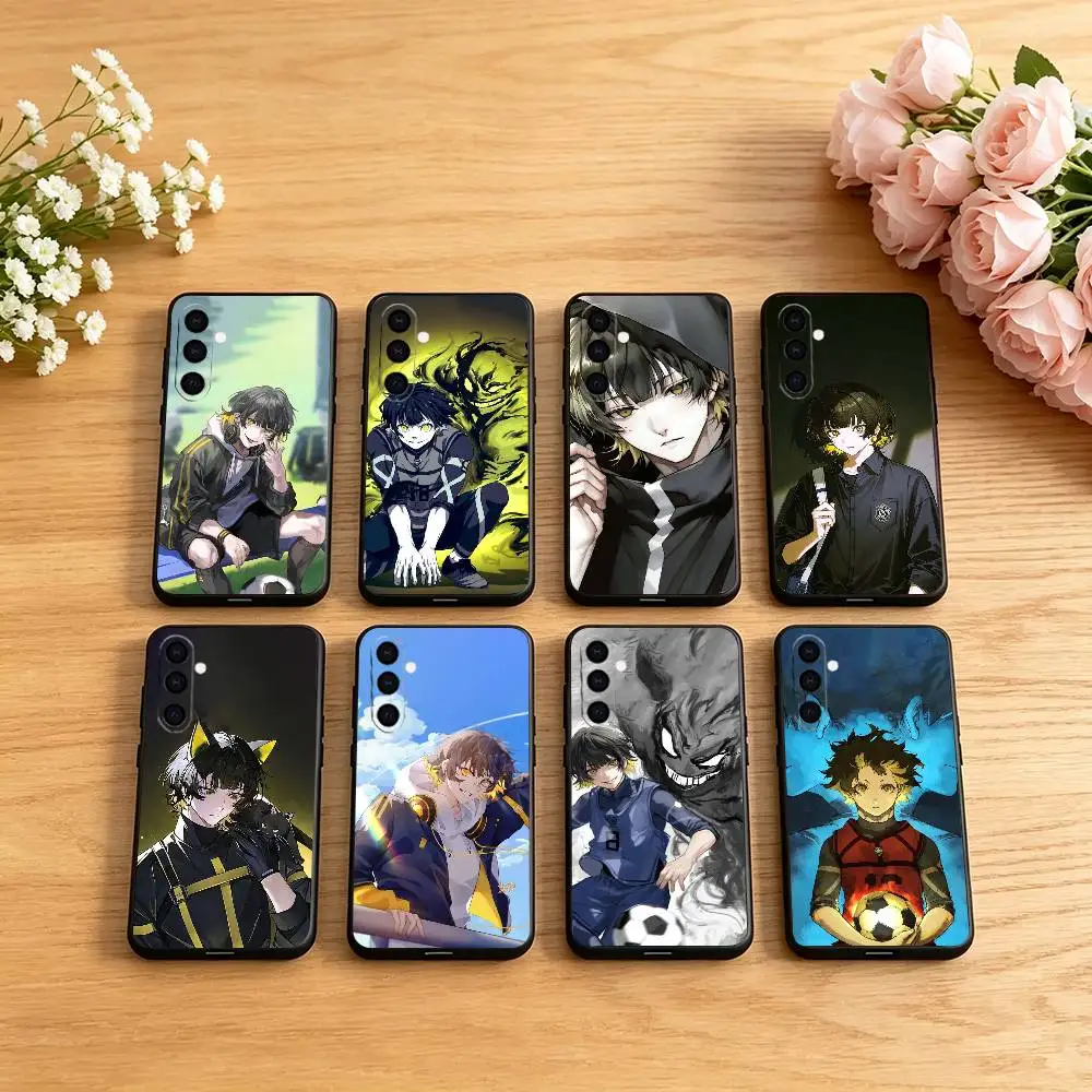 Bachira Meguru Blue Lock Phone Case For Samsung Galaxy A73,A72,A71,A70,A53,A52,A51,Others Soft Black Cover