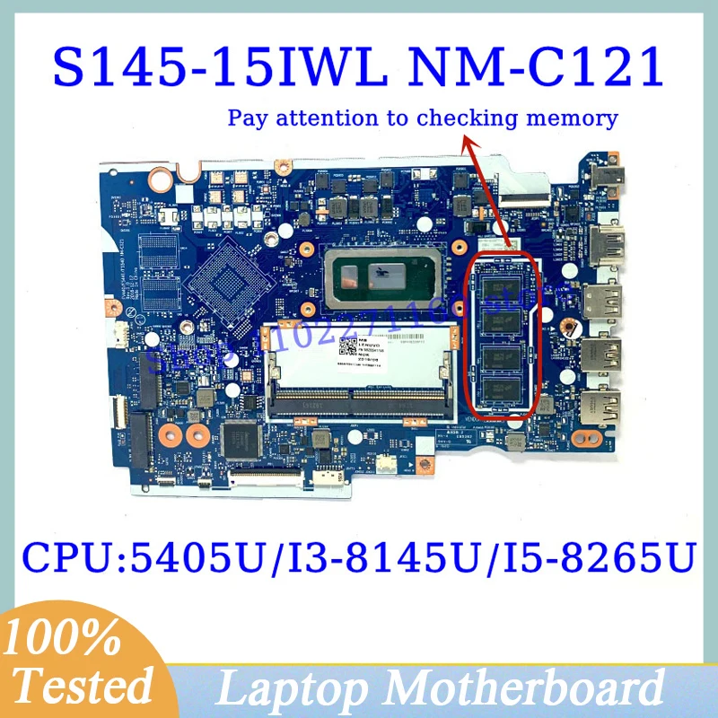 

FV440/FS441/FS540 NM-C121 For Lenovo IdeaPad S145-15IWL Mainboard With 5405U/I3-8145U/I5-8265U CPU Laptop Motherboard 100%Tested