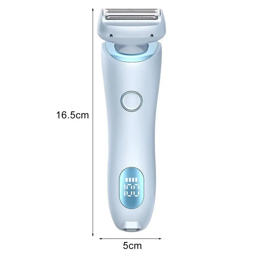 Portable Electric Shaver Dual Head Electric Epilator for Women Usb Rechargeable Hair Removal Tool for Face Body Bikini Area