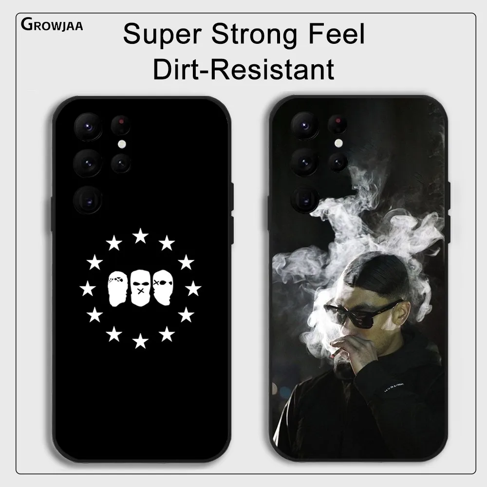 Singer 0-Omerta M-Maes Phone Case for Samsung Galaxy S24 Ultra S22 S23 Ultra S21 S20 5G Protective Silicone TPU Funda