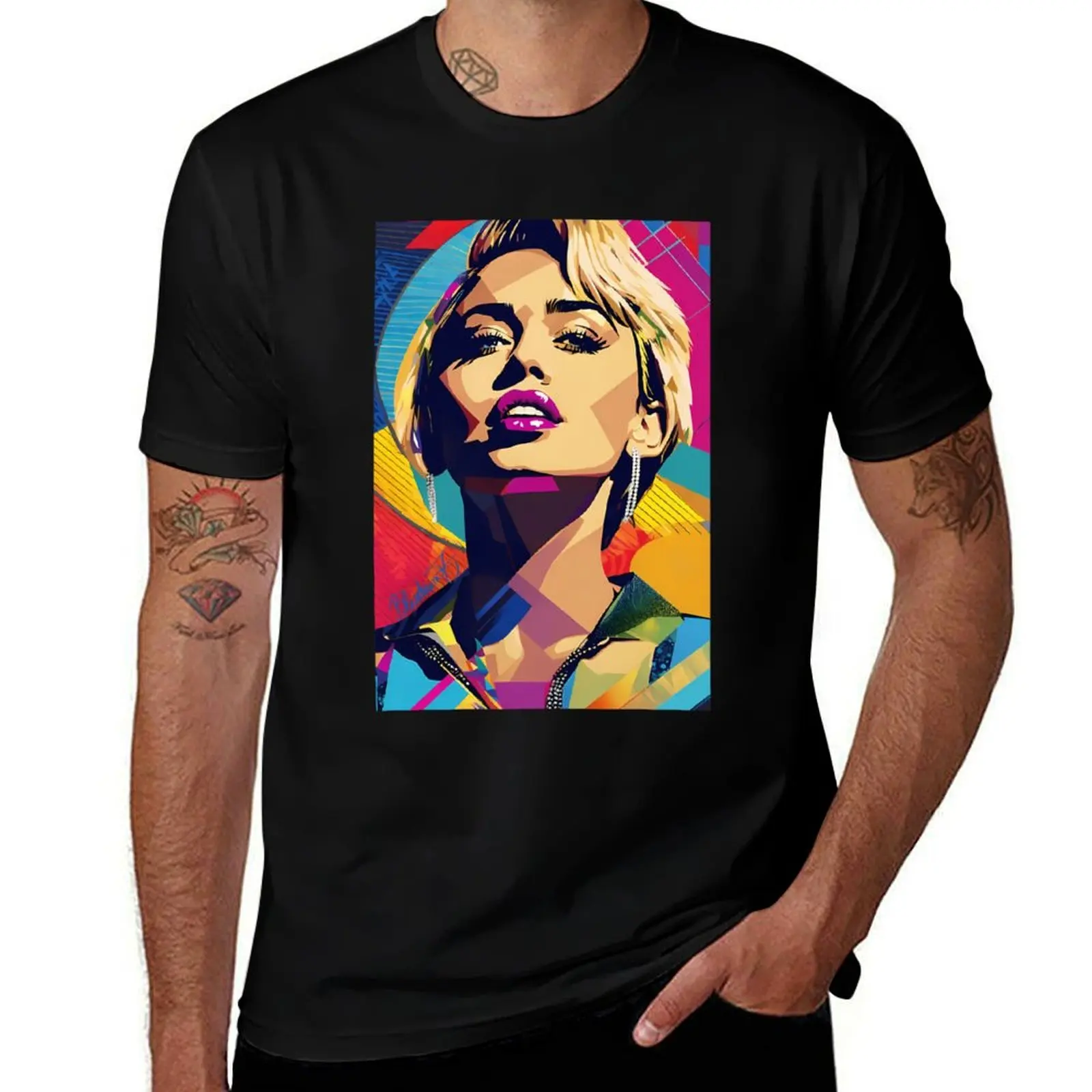 

Miley Cyrus T-Shirt blacks plus size clothes boys whites tees mens t shirts casual stylish