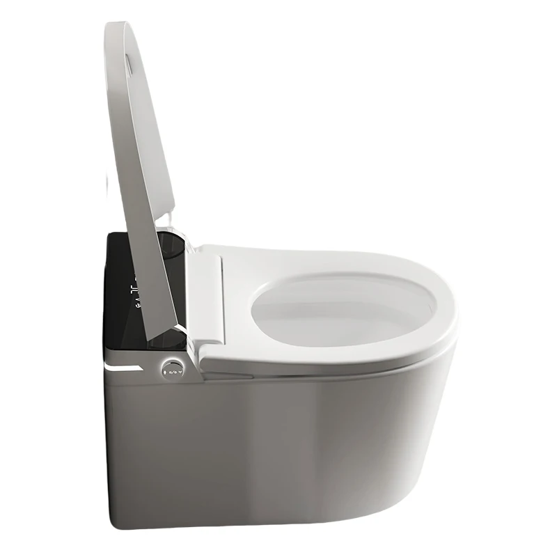 

Modern Automatic Smart Toilet Remote Control P-Trap Drainage Heated Seat Wall-mounted Elongated One-Piece Ceramic