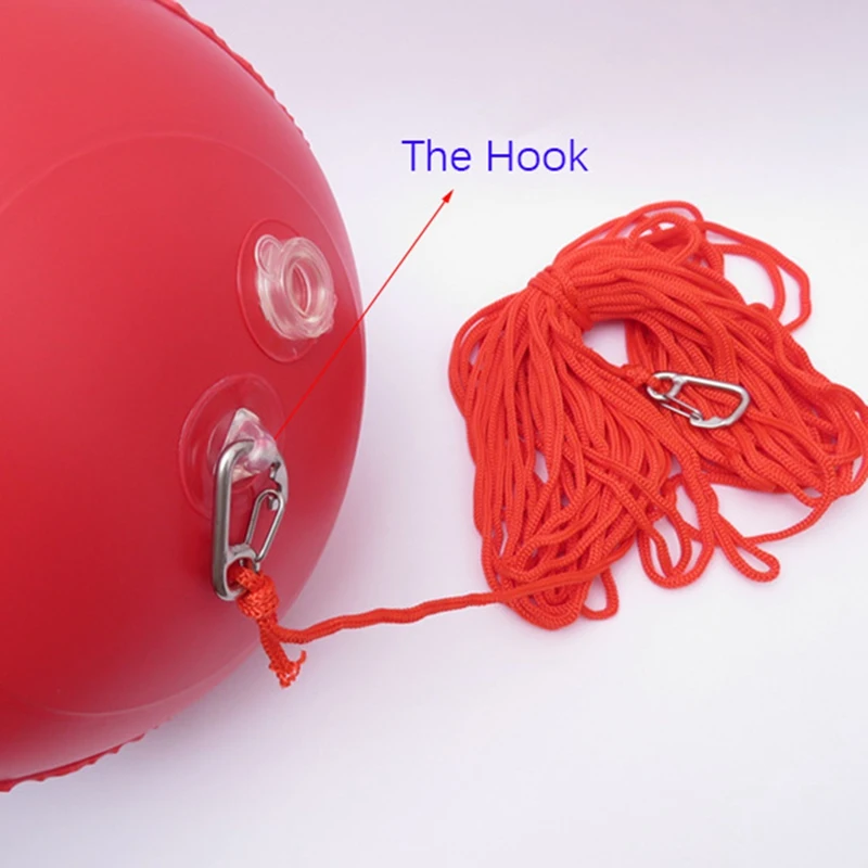 Diving Float Ball Inflation Buoy Float Ball & Flag With Rope PVC Diver Ball Buoy Ball