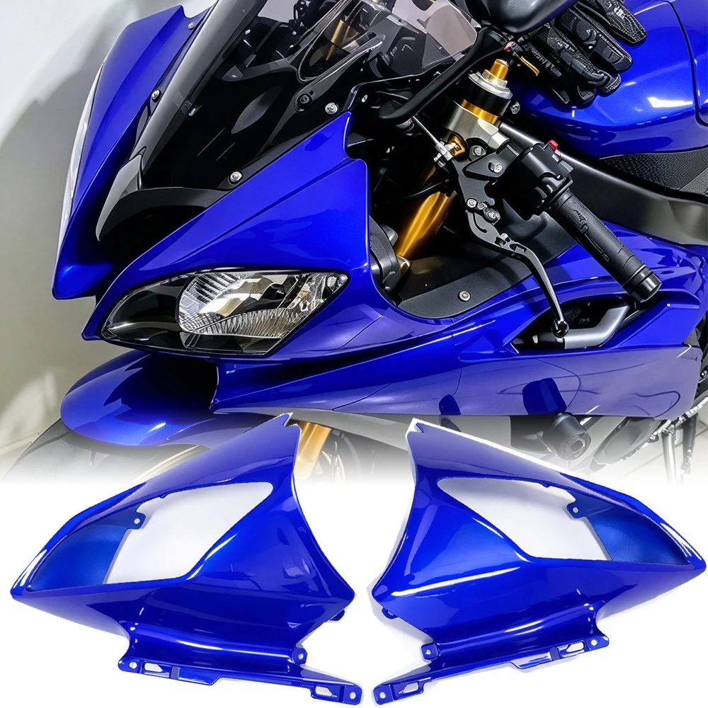 YZF R6 Front Upper Nose Fairing Headlight Cover Cowl Panel for Yamaha YZF-R6 2008 09 10 11 12 13 2014 2015 2016 YZFR6 Parts Moto