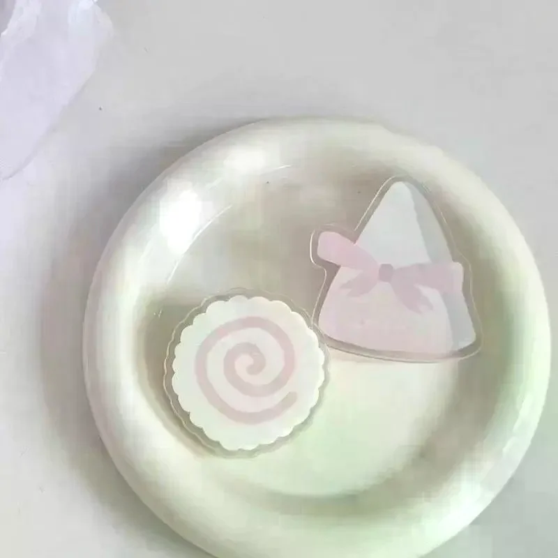 Cute Fish Cake Acrylic PP Clip Snack Sealing Clips Notebook Memo Clips File Clips Photo Wall Decor Gift Decoration Clip 1/3pcs