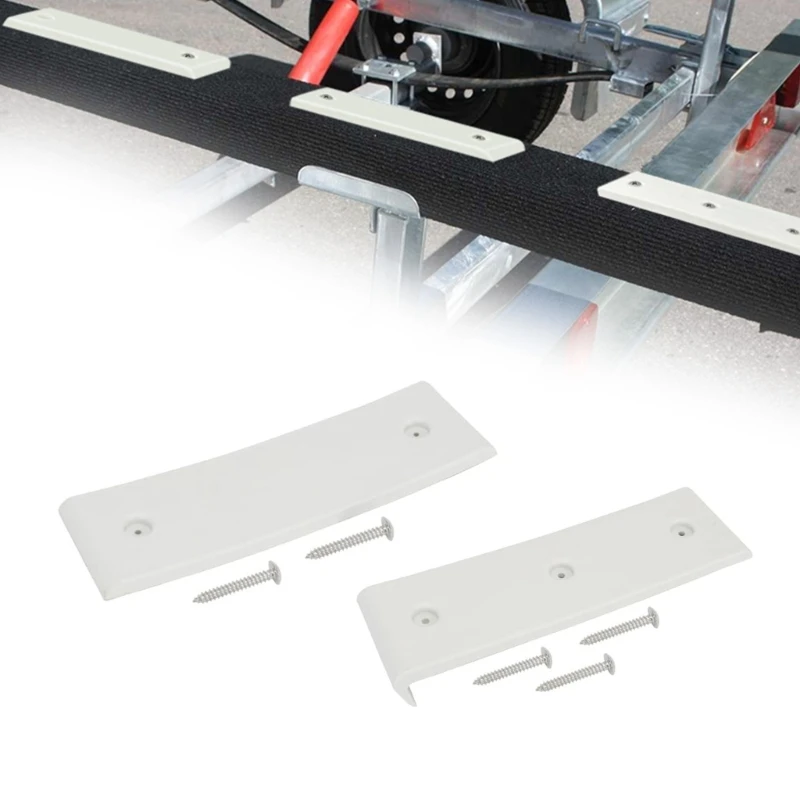 

ABS Bunk Slide Pads With End Covers Trailer Bunk Pads Set for 3X10 Inch Boat