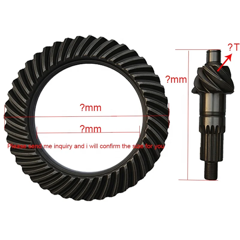 NPR Differential Gear 6X37 6X39 7X39 7X41 7X43 Crown Pinion Gear for Isuzu Spare Parts