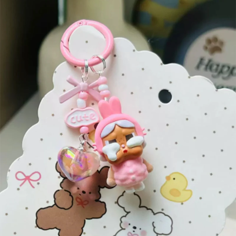 

New Mini Crybaby Keychain Cute Cartoon Three-dimensional Doll Backpacks Decoration Pendant Car Key Chain Women and Men Gifts