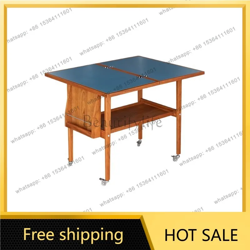 FG cart living room, movable folding coffee table, sofa side few small apartment solid wood