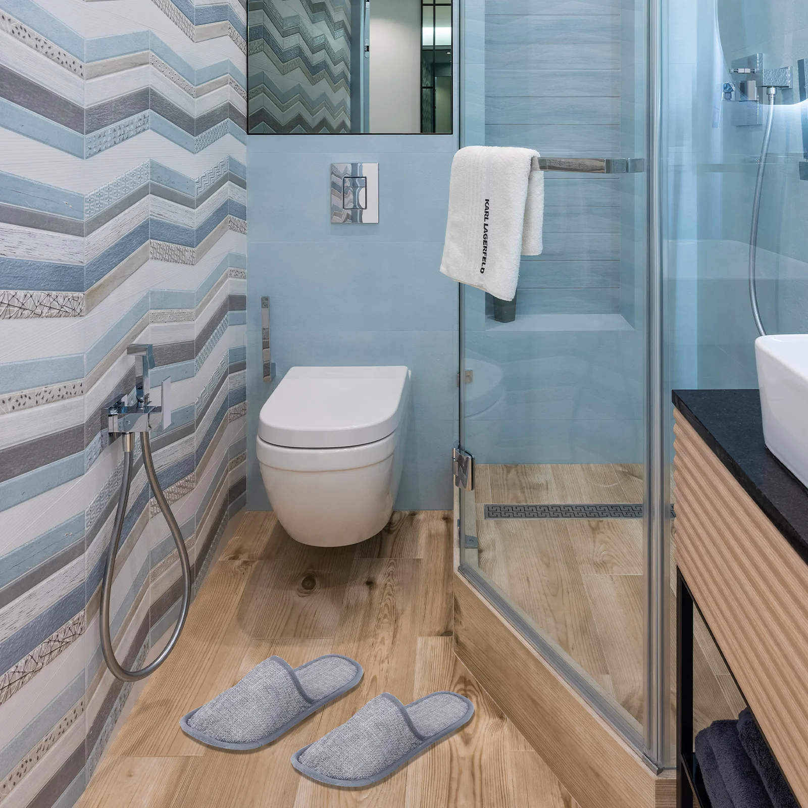 

10Pairs Non-Slip Disposable Hotel Slippers One-Off Lightweight Spa Guest Indoor Shoes Disposable Hotel Slippers