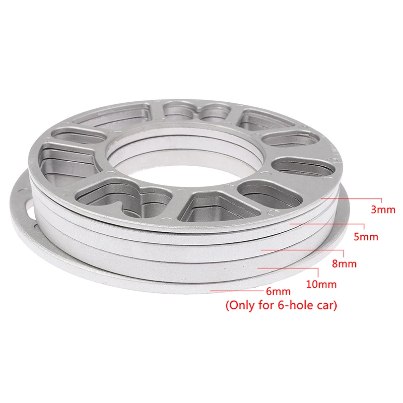 Hot Sale 1PC Automobile Wheel Hub Modification 3mm 5mm 6mm 8mm 10mm Wheel Spacer Shims Plate Fit 4-5 Holes 6 Holes Available