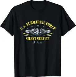 Camiseta de veterano patriótico de servicio silencioso de la fuerza submarina de los Estados Unidos