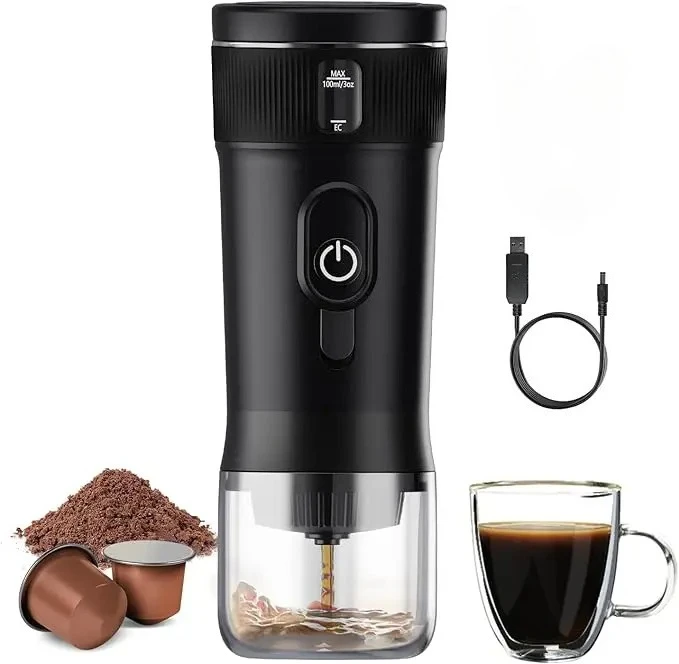 Portable Coffee Maker Small Espresso Machine Travel USB Coffee Maker for Home Outdoors Camping Backpacker Lightweight