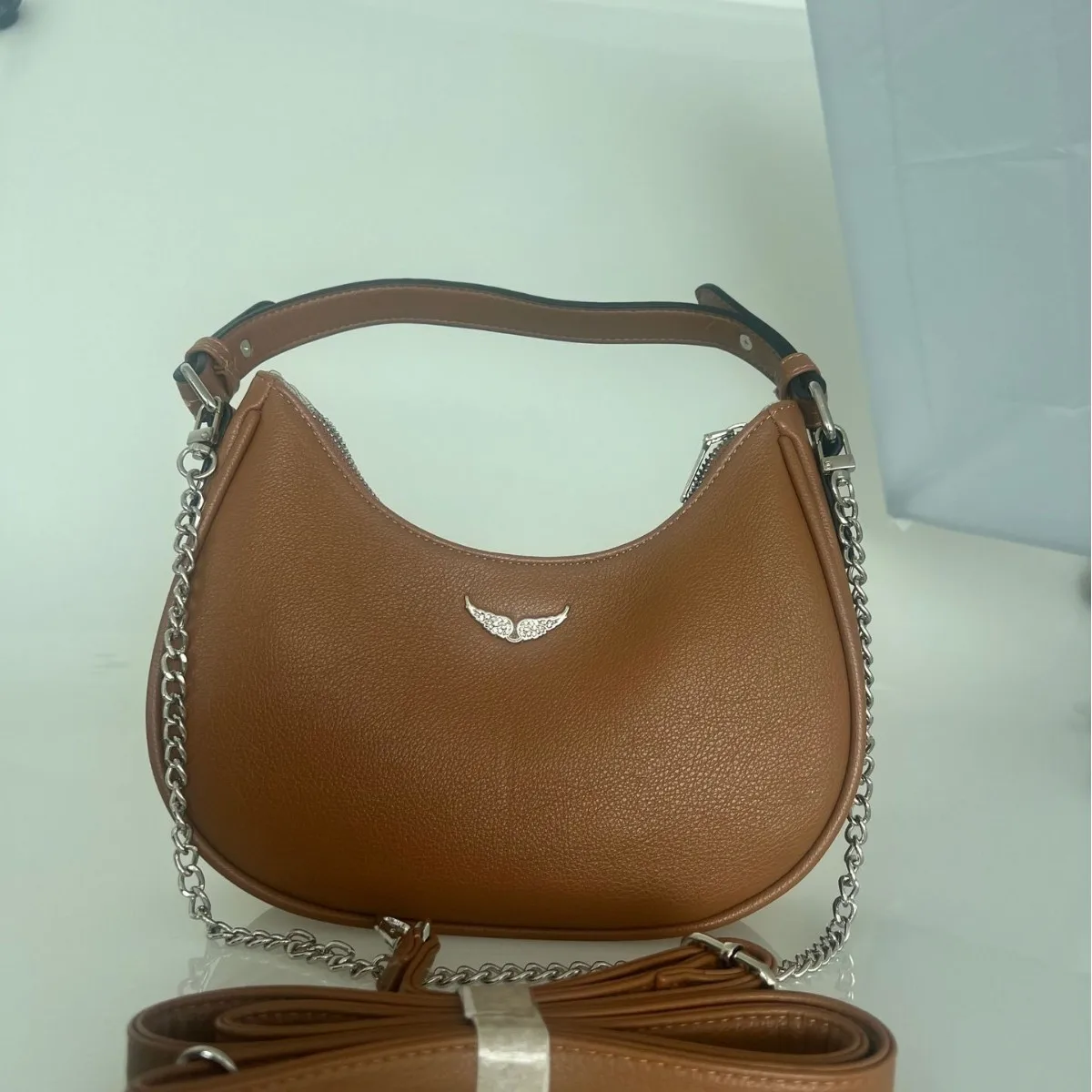 

New Western Style Glamorous Rhinestone Underarm Bag, Trendy Shoulder Top Handle Purse, Versatile Dual-Way Handbag