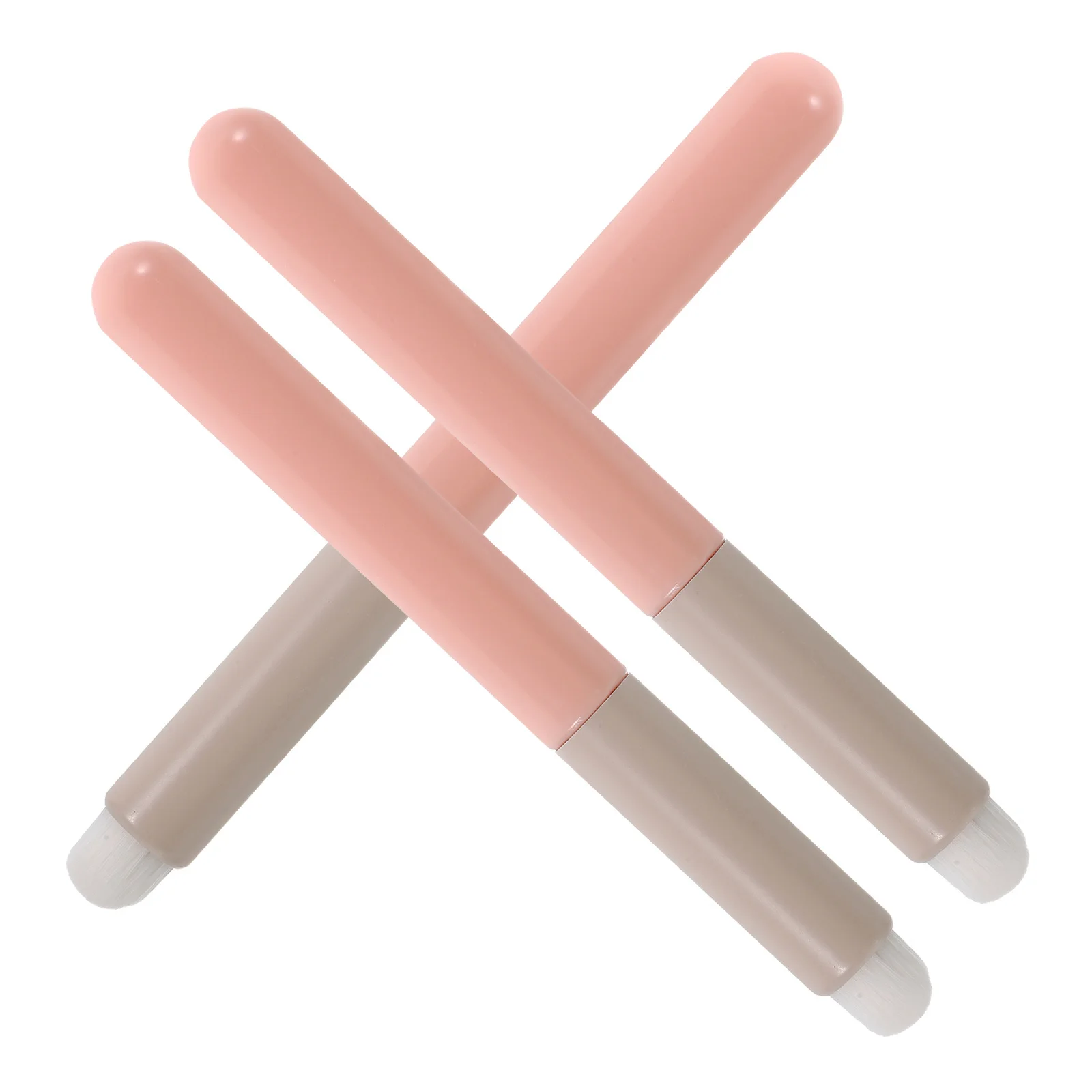 3 個のリップブラシセット人間工学に基づいた口紅アプリケーター女性用リップグロスバームとコンシーラー用の多用途ブラシ