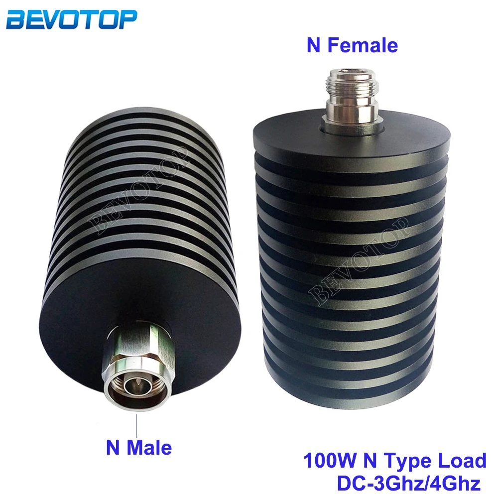 100W DC-3GHz N Female/N Male Connector RF Coaxial Termination Dummy Load 0-3GHz 50ohm Nickel Plated RF Accessories