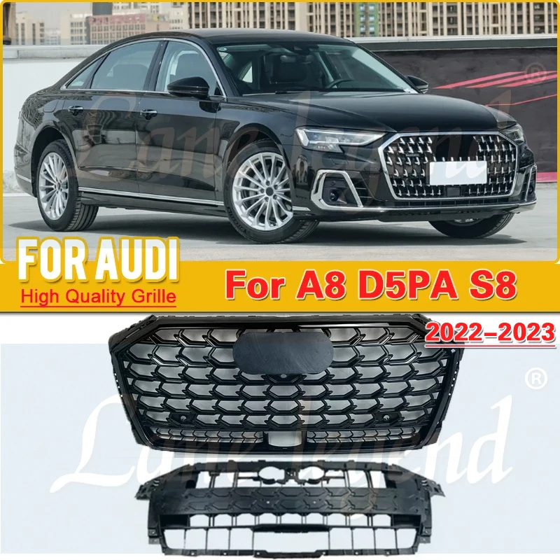 

Net Assembly Frame Decorations Auto Replacement For Audi A8 2022 2023 modified S8 A8 D5PA upgraded S8 Darth Vader grille