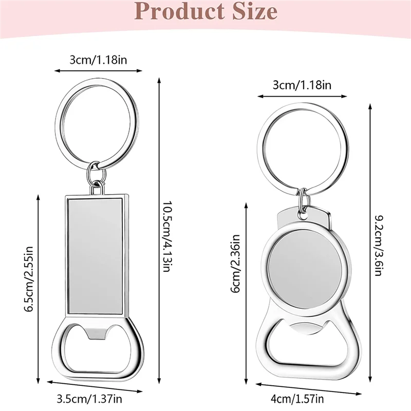 10 szt. Breloczek sublimacyjny-sublimacyjny brelok do kluczy lub metalowy sublimacyjny otwieracz do butelek do przenoszenia ciepła, zestaw B