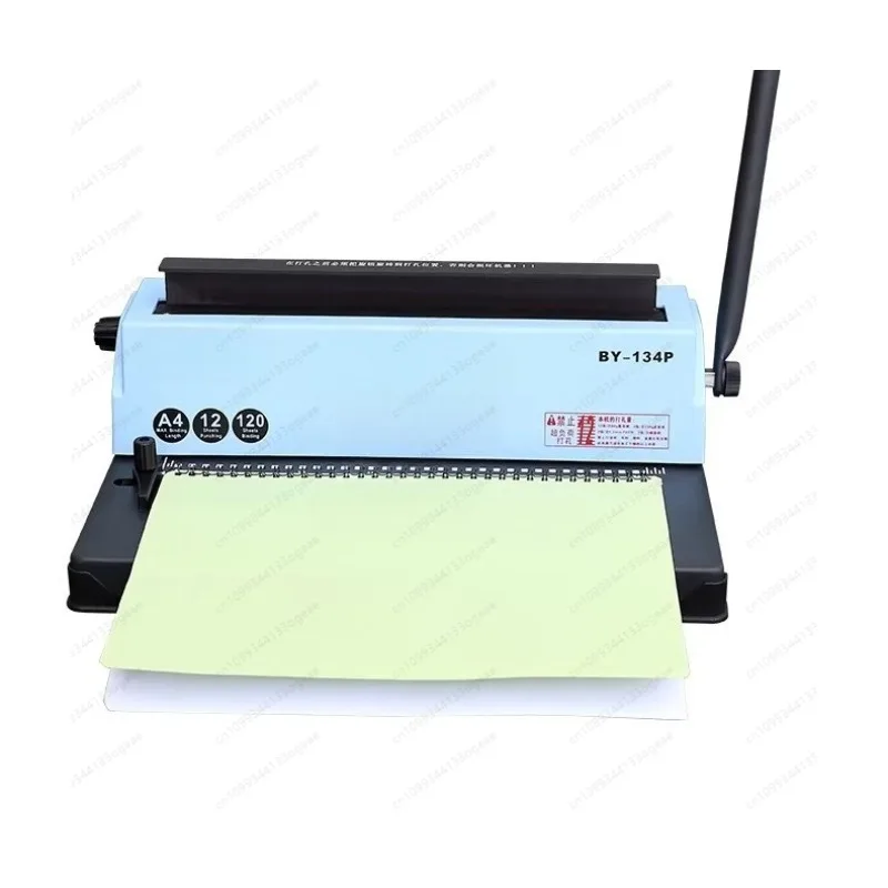 BY-134P Iron Ring Binding Machine Ring Press Double Coil Punching Binding Machine 34 Holes
