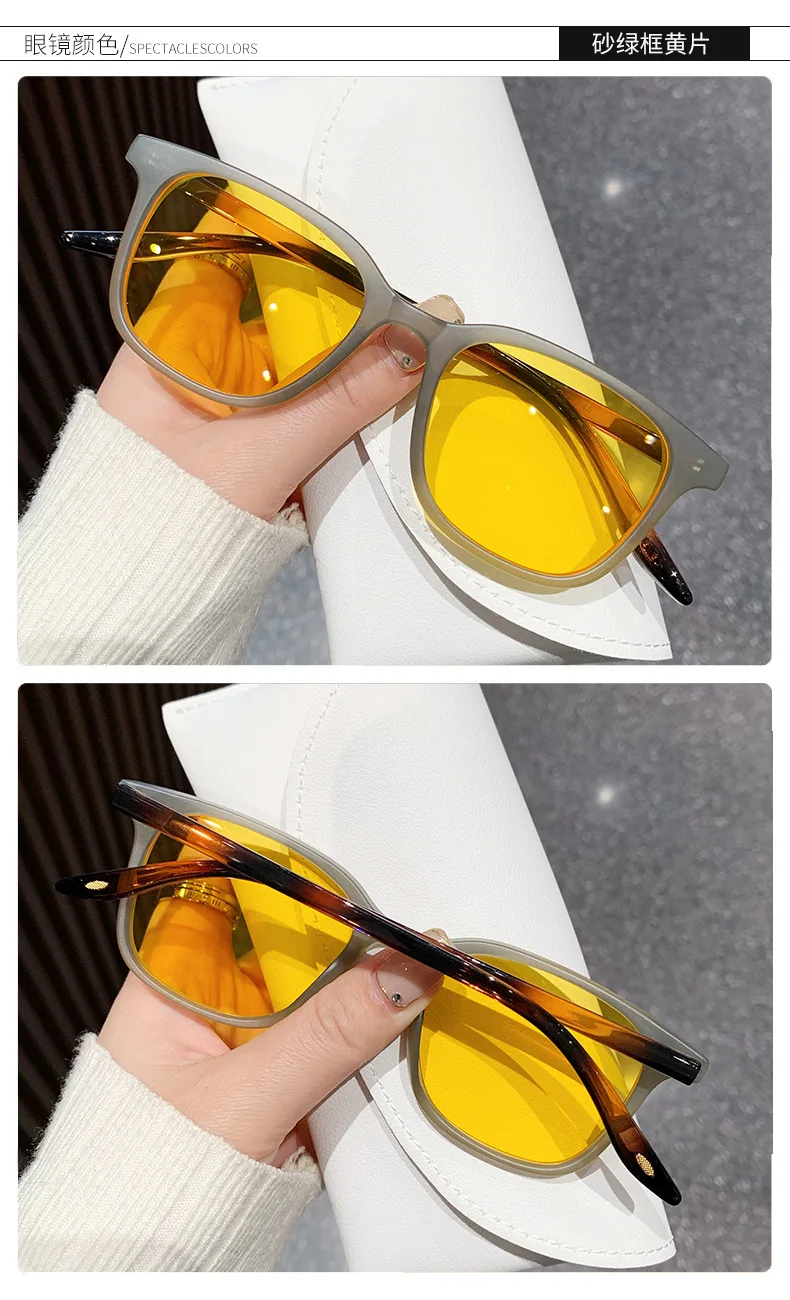 Neue Vintage Quadratische Sonnenbrille für Damen und Herren Luxusmarke Kleine Rechteckige Sonnenbrillen für Frauen Kleine Elliptische Brillen – Detail 13