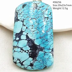 Natural Blue Turquoise Gemstone Pendant Water Drop Oval Women Men Green Origin Turquoise Healing Stone Necklace AAAAA