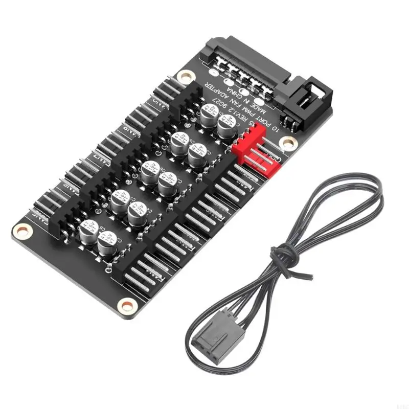 Computer Cooling Fan Speed Regulator 10 Position PWMs Control With Universal Compatibility 896C