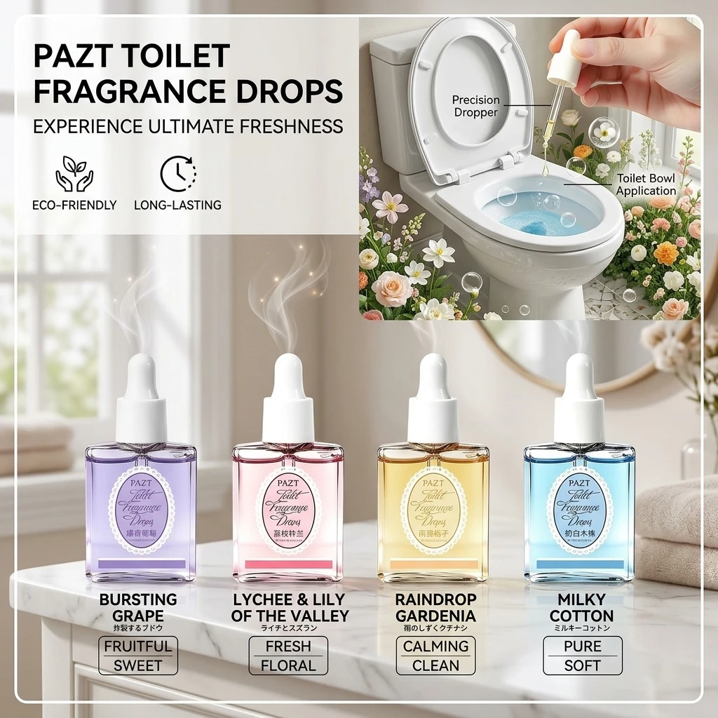 Elegant Clean Toilet Fragrance Drop Deodorizing Fresh Dormitory School Start Student Aromatherapy Odor Control